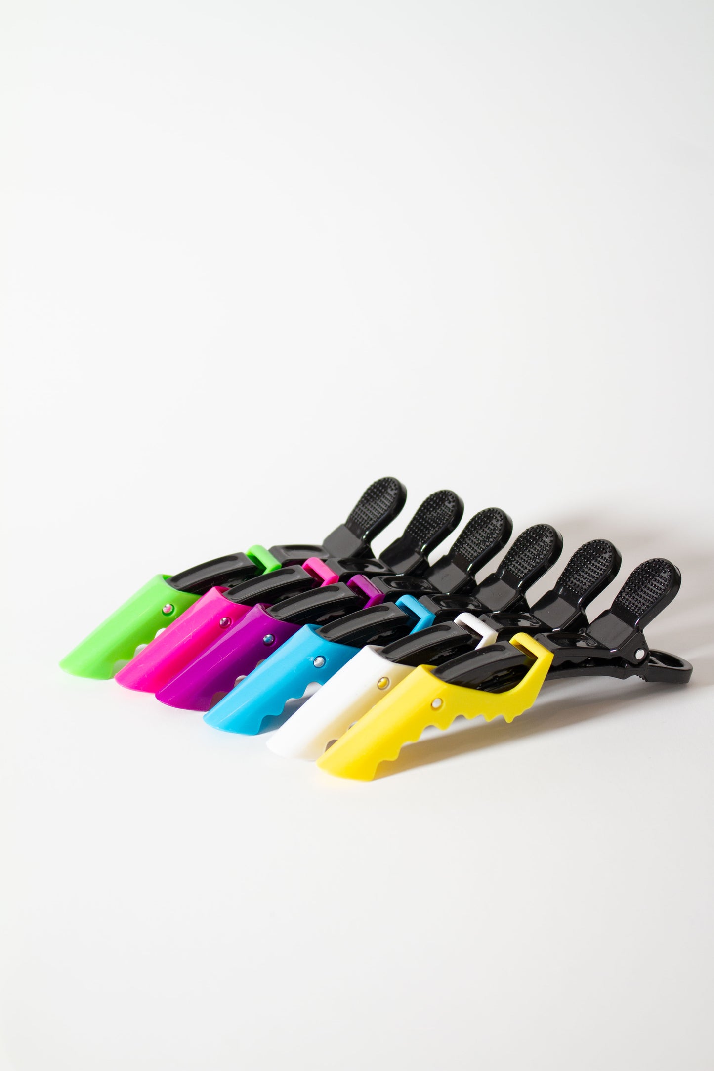 Set pinzas para cabello tipo Cocodrilo (6 Und.)