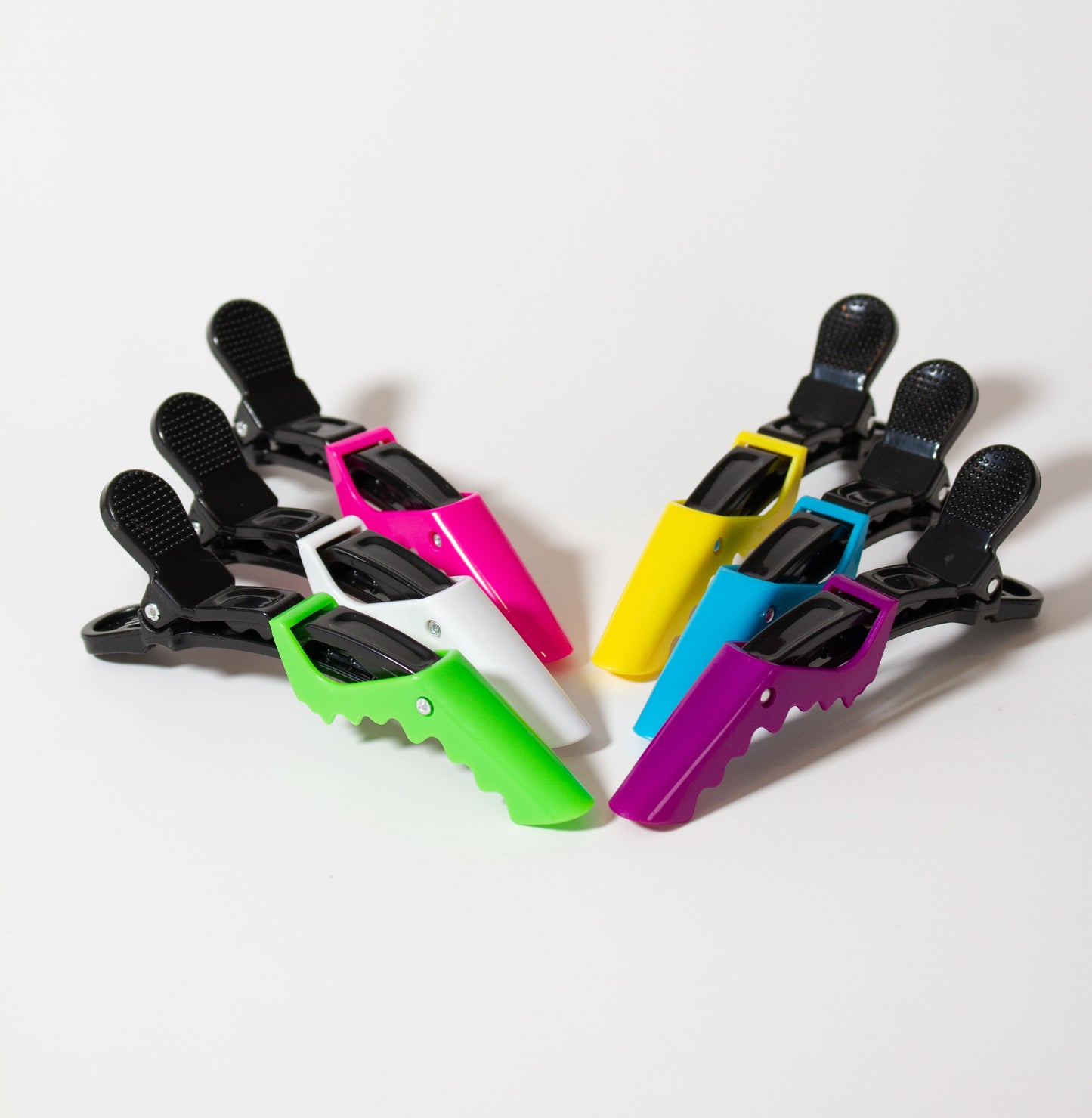 Set pinzas para cabello tipo Cocodrilo (6 Und.)