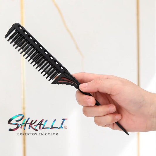 Shkalli Peine Cardado Tres Filas para Volumen y Textura Profesional